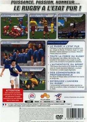 Rugby 2004 box cover back